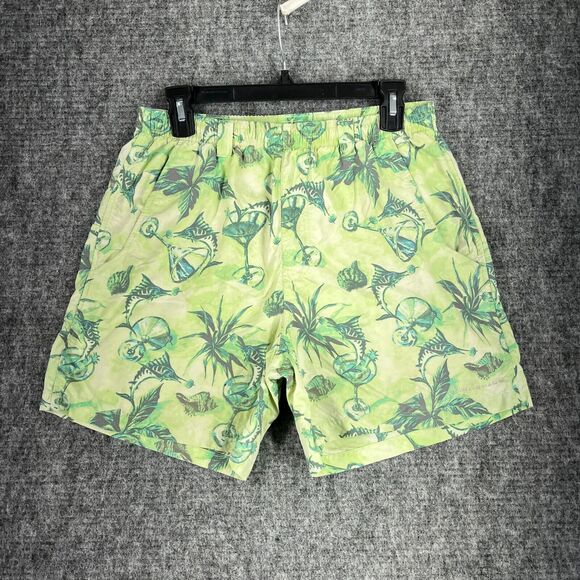 Columbia Swim Shorts Mens‎ Small Green Super Backcast Water Lined Pockets Hybrid - Picture 1 of 11